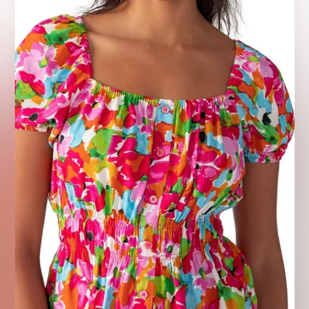 BN Sanctuary Printed Easy Faux Button Front Top - Picture 2 of 7